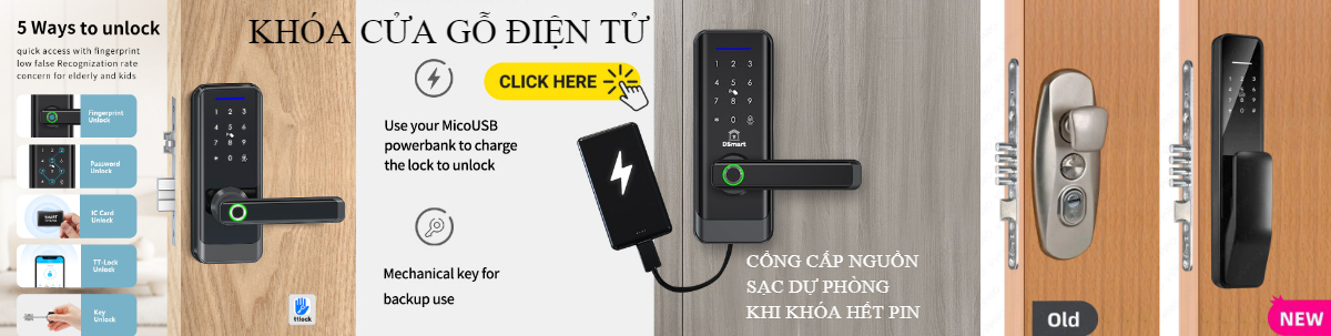 Banner DSmartlock.vn Khóa cửa gỗ điện tử