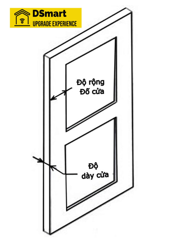 Hướng dẫn đo đố cửa độ dày cửa DSmartLock.vn