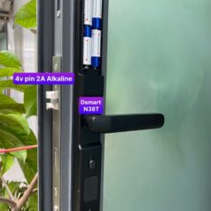 Khóa vân tay cửa nhôm đố nhỏ DSmart N38T App TTlock màu đen