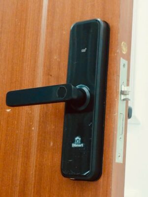 Khóa điện tử vân tay DSmart PN03T cho cửa gỗ 22 Khóa điện tử vân tay DSmart PN03T màu đen black cho cửa gỗ