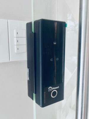 Khoá điện tử vân tay cửa kính DSmart K36T 14 Khoá điện tử vân tay thẻ từ cửa kính DSMART K36T cho cửa mở