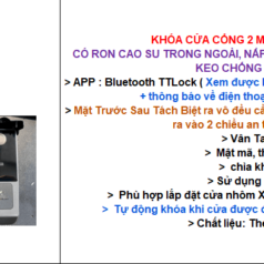 Khóa Cửa Cổng ngoài trời DSmart 2C38T chống mưa