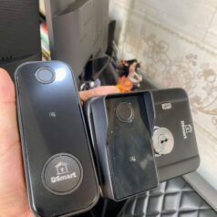 Khóa Cửa Cổng DSmart 2C39T Vân Tay 2 chiều CHỐNG NƯỚC màu đen black
