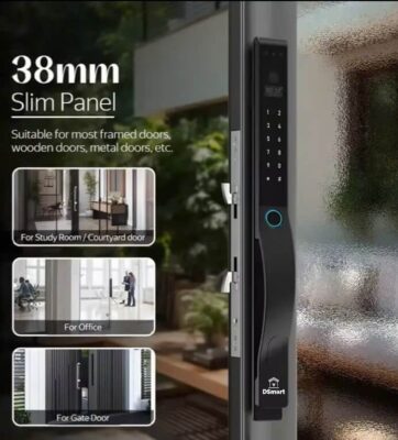 Khóa điện tử vân tay FaceId DSmart NX78Y-F App Tuya 13 Khóa cửa nhôm FaceId DSmart NX78T-F