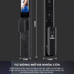 Khóa điện tử vân tay Cửa Gỗ Thông Minh Khuôn Mặt FaceID Wifi DSmart PLA01T APP TTLock