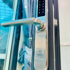 Khóa vân tay cửa nhôm Xingfa DSmart N68T Chống nước sử dụng app 4 Khóa vân tay cửa nhôm Xingfa DSmart N68T Chống nước inox 304