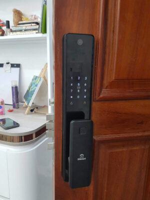 Khóa điện tử Face ID Nhận Dạng Khuôn Mặt DSmart PLA01T 23 Khóa Cửa Gỗ Thông Minh Nhận Dạng Khuôn Mặt FaceID Wifi DSmart PLA01T TTLock