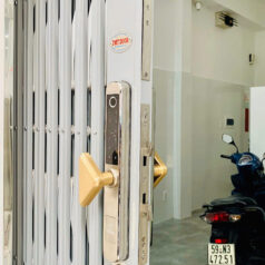 Khóa điện tử 2 mặt vân tay N35T-2C gắn cửa xếp lùa