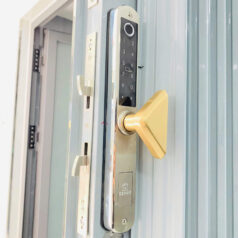 Khóa điện tử 2 mặt vân tay N35T-2C gắn cửa xếp lùa