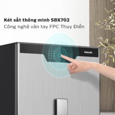 Két sắt vân tay mã số Philips SBX702