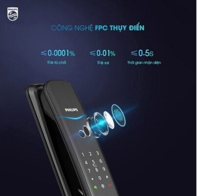 Khóa cửa vân tay có camera Philips DDL702-1HWS 34 Khóa cửa vân tay có camera Philips DDL702-1HWS