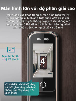 Khóa cửa thông minh Philips DDL709-7HWS 24 Khóa cửa thông minh Philips DDL709-7HWS