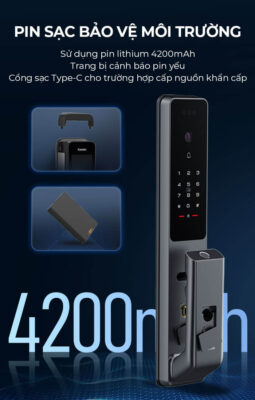 Khóa Cửa Điện Tử Kaadas Q9-FVP 38 Khóa Cửa Điện Tử Kaadas Q9-FVP