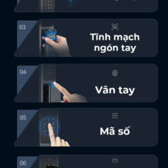 Khóa Cửa Điện Tử Kaadas Q9-FVP 4 Khóa Cửa Điện Tử Kaadas Q9-FVP