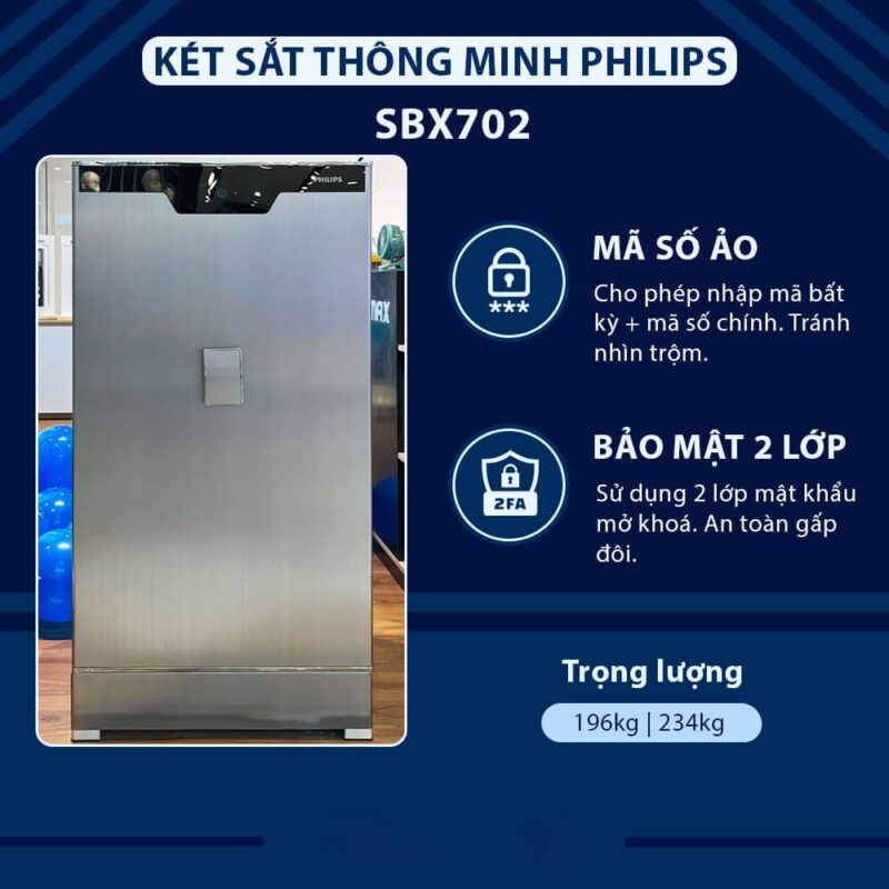 Giao & bàn giao két sắt Philips SBX702 cho khách hàng tại Long An – DSmartLock 10 Két sắt vân tay mã số Philips SBX702