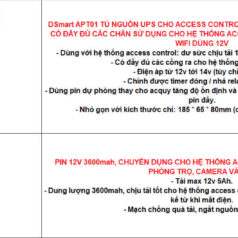 TỦ NGUỒN UPs CHO ACCESS CONTROL APT01