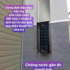 Hộp Che Mưa Inox 304 Đầu đọc khóa điện tử DSmart 10 Lắp Đặt Đầu Đọc Vân Tay DSmart Cho Cửa Cuốn
