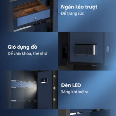 Két sắt Philips SBX602 chính hãng 7 Nội Thất Két Sắt Philips SBX Có Đèn Bên Trong