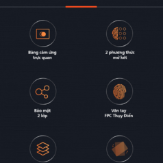 Két sắt thông minh Philips SBX701 18 Két Sắt Philips SBX701 Vân Tay Siêu Nhạy