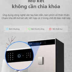 Két sắt thông minh Philips SBX701 16 Két Sắt Philips SBX701 Thông Minh Vân Tay Mã Số