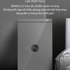 Két Sắt Thông Minh Vân Tay Màu Xám Sang Trọng Philips SBX602