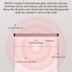 Két Sắt Tủ Tab Vân Tay Philips SBX301 Có Báo Động