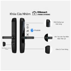 Khóa Cửa Nhôm Xingfa N69T Vân Tay Mã Số