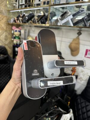 Khóa điện tử thay thế khóa tay nắm tròn DSmart NT02T màu bạc