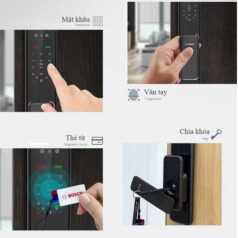 Khóa Điện Tử Vân Tay Thẻ Từ Nhiều Cách Mở Khóa Bosch