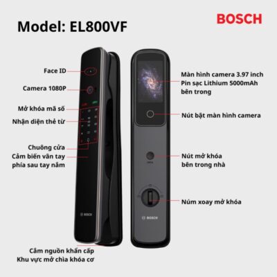 Khóa Điện Tử Bosch EL800VF 12 Khóa Bosch EL800VF chính hãng