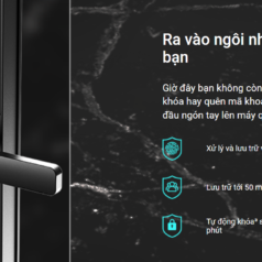 Mở cửa dễ dàng với khóa vân tay thông minh Ezviz DL05.