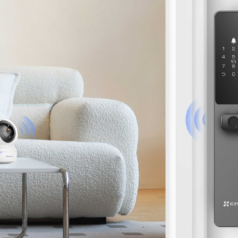 Khóa vân tay Ezviz DL05 – Thiết kế sang trọng, bảo vệ tối ưu.