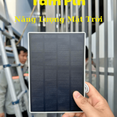 Lắp đặt tấm pin năng lượng mặt trời DSmart PMT01 cho khóa chống nước ngoài trời