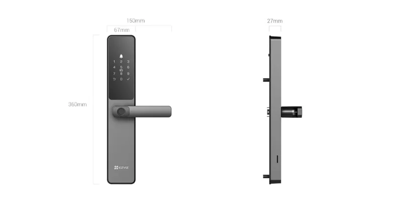 Khóa vân tay thông minh Ezviz DL05 28 Khóa cửa Ezviz DL05 – Tăng cường bảo mật với công nghệ hiện đại.