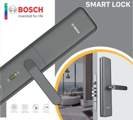 Khóa Điện Tử Vân Tay Bosch ID40P 14 Khóa Hợp Kim Thông Minh Cao Cấp Bosch ID40P