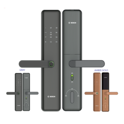 Khóa Điện Tử Vân Tay Bosch ID40P 15 Khóa Bosch ID40P màu vàng hổ phách