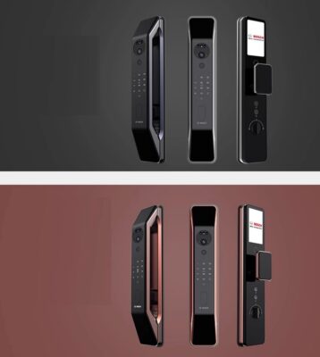 Khóa Nhận Diện Khuôn Mặt Bosch FU6 Plus Cao Cấp 18 Khóa điện tử Bosch FU6 Plus lắp đặt trên cửa thép chắc chắn