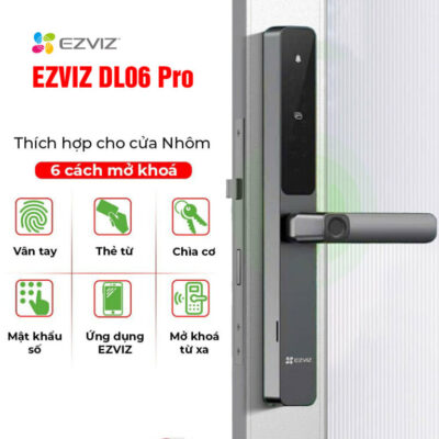EZVIZ DL06 Pro Khóa cửa thông minh cho cửa nhôm 8 Khóa cửa thông minh cho cửa nhôm EZVIZ DL06 Pro