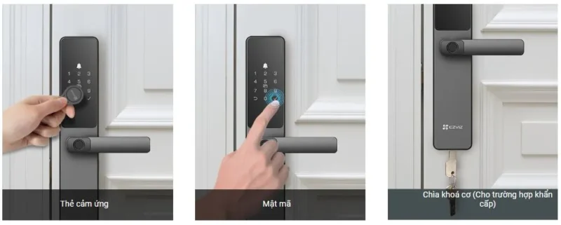 Khóa vân tay thông minh Ezviz DL05 21 Khóa cửa vân tay Ezviz DL05 – Chống trộm hiệu quả, an toàn tối đa.
