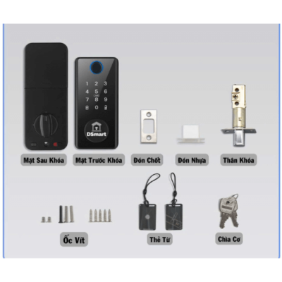 Khóa DSmart DB01T Deadbolt Lock 13 Hình ảnh khóa thông minh DSmart DB01T với công nghệ vân tay và ứng dụng TTLock, đảm bảo an ninh tối đa cho gia đình