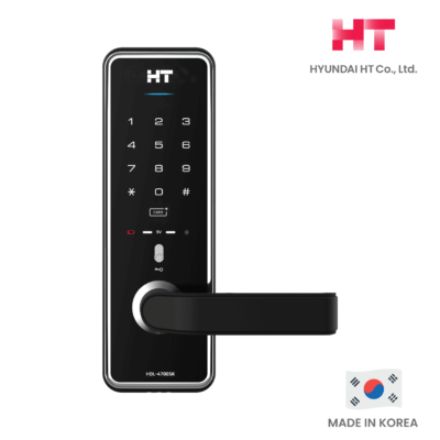 KHOÁ ĐIỆN TỬ HYUNDAI HT HDL-4700SK 15 Mặt trước khóa Hyundai HDL-4700SK với tay nắm ngang hiện đại