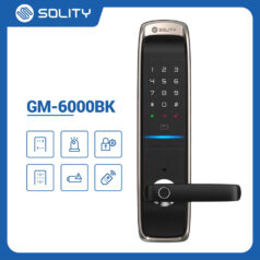 Hình ảnh khóa Solity GM-6000BK với thiết kế hiện đại, phù hợp cho mọi không gian.
