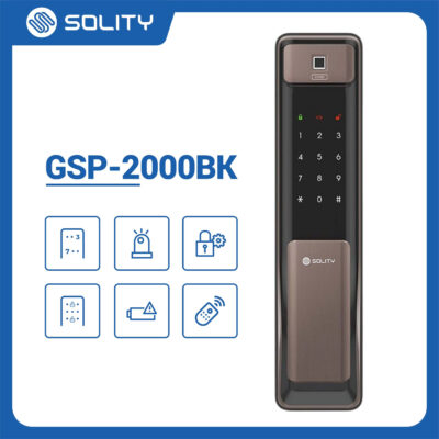 Khóa cửa điện tử vân tay Solity GSP-2000BK 17 Mua khóa Solity GSP-2000BK chính hãng tại DSmartLock.vn, bảo hành uy tín