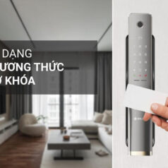 Khóa cửa điện tử Solity GP-4000BK với thiết kế tay nắm Push-Pull dễ sử dụng.