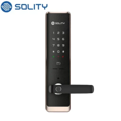Khoá Cửa Vân Tay Solity GM-7000BK 16 Cảm biến vân tay siêu nhạy của Solity GM-7000BK, tích hợp cảnh báo cháy khẩn cấp.