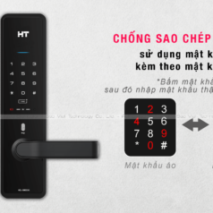 Hình ảnh bao gồm khóa, thẻ từ, chìa khóa cơ và hướng dẫn sử dụng của Hyundai HT HDL-5900SK