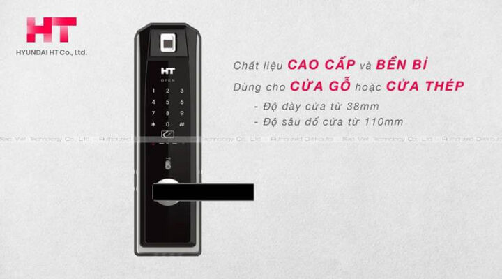 Khoá điện tử HDL-5290SK của HYUNDAI HT 15 Mở khoá bằng thẻ từ RF trên Hyundai HT HDL-5290SK nhanh chóng và tiện lợi