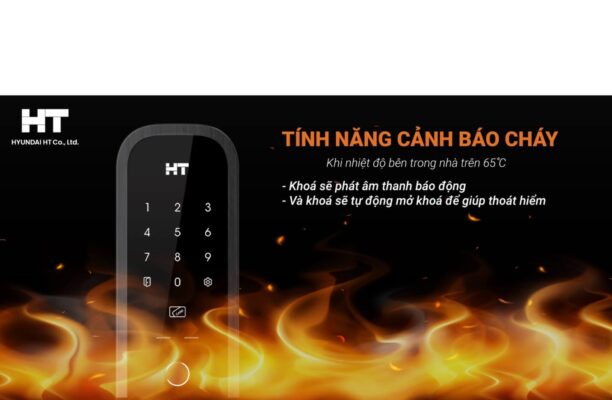 KHOÁ ĐIỆN TỬ HYUNDAI HT TDL-A3001FK 15 Khóa Hyundai TDL-A3001FK phát ra âm thanh báo động khi phát hiện nguy hiểm.