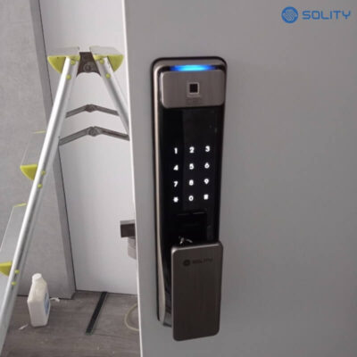 Khóa cửa điện tử vân tay Solity GSP-2000BK 23 Mã số ảo chống nhìn trộm và hệ thống cảnh báo xâm nhập trên khóa Solity GSP-2000BK