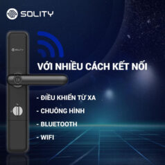Phân phối khóa cửa điện tử Solity GM-1000BK chính hãng, bảo hành 24 tháng.